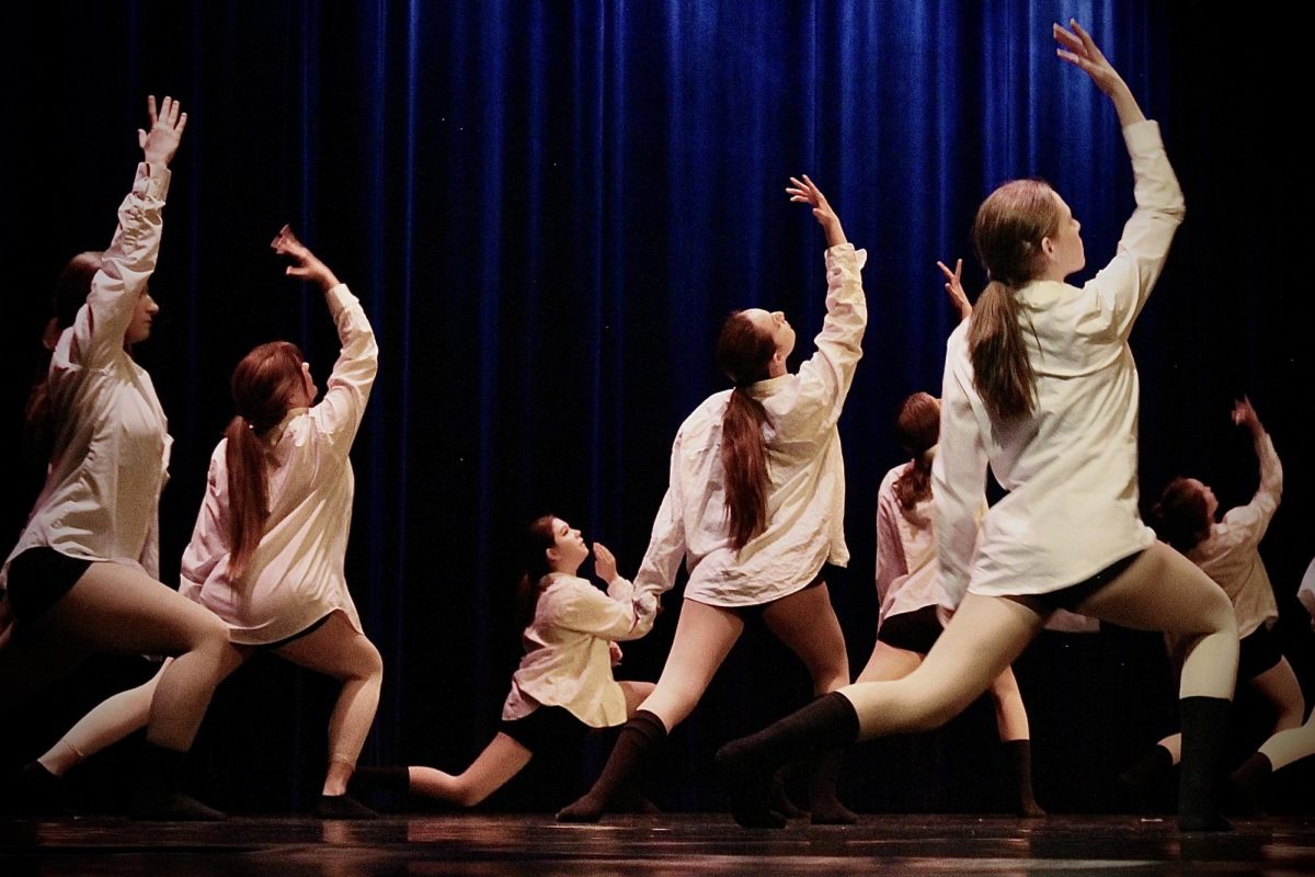 NU dancers perform for the audience at Don Bagget Theater.